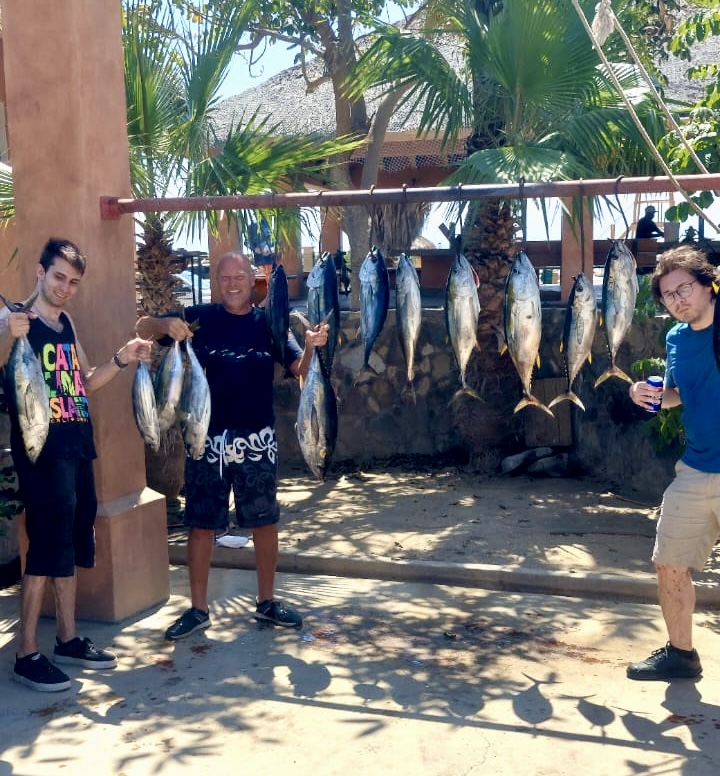 Close-up of sailfish hooked on trolling lure – Santa María Canyon fishing action July