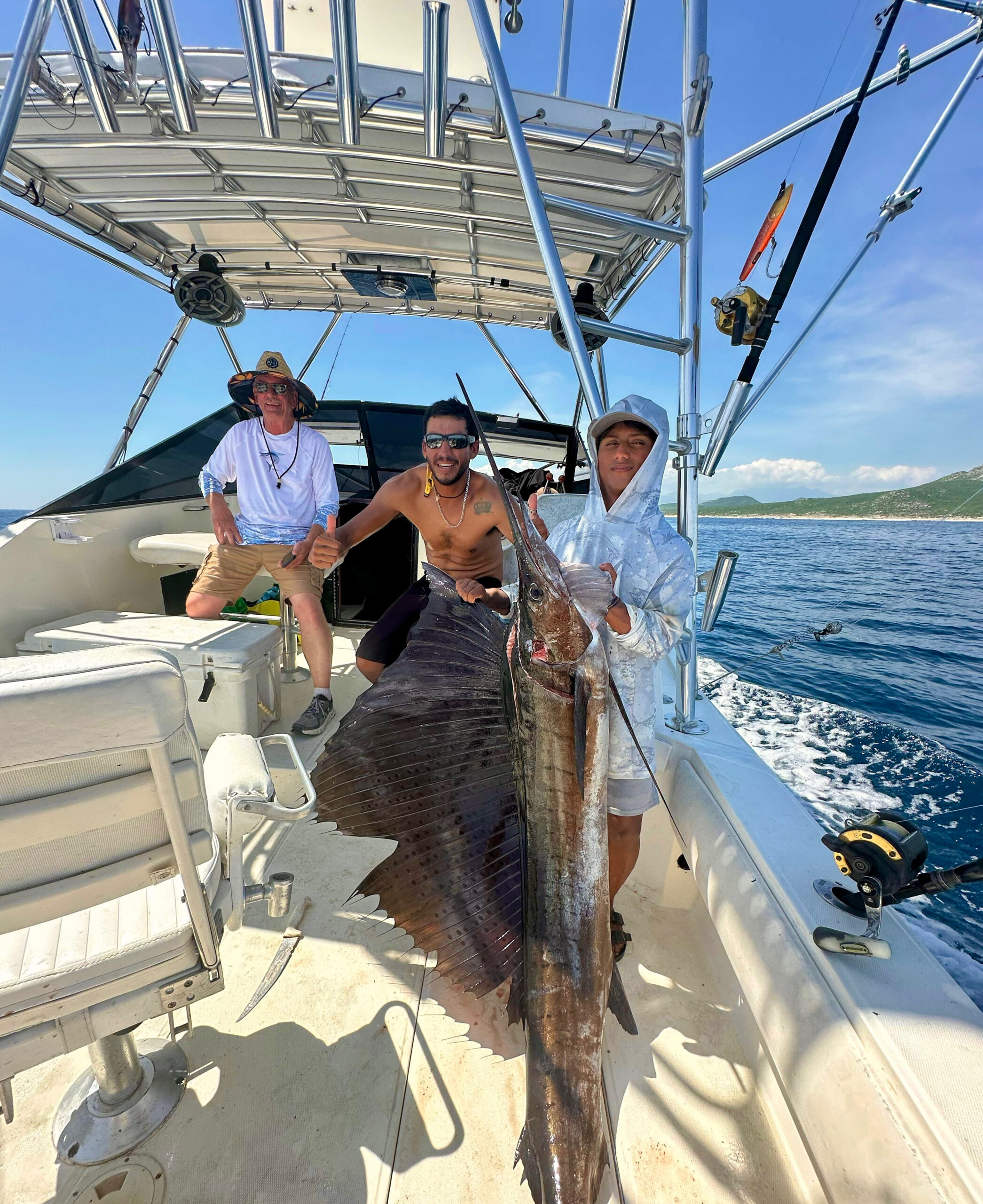 Sailfish aboard Daliken’s 32ft sportfisher
