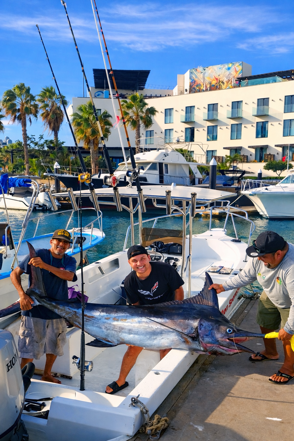 Family-friendly fishing charter with kids in San José del Cabo with Daliken Sportfishing