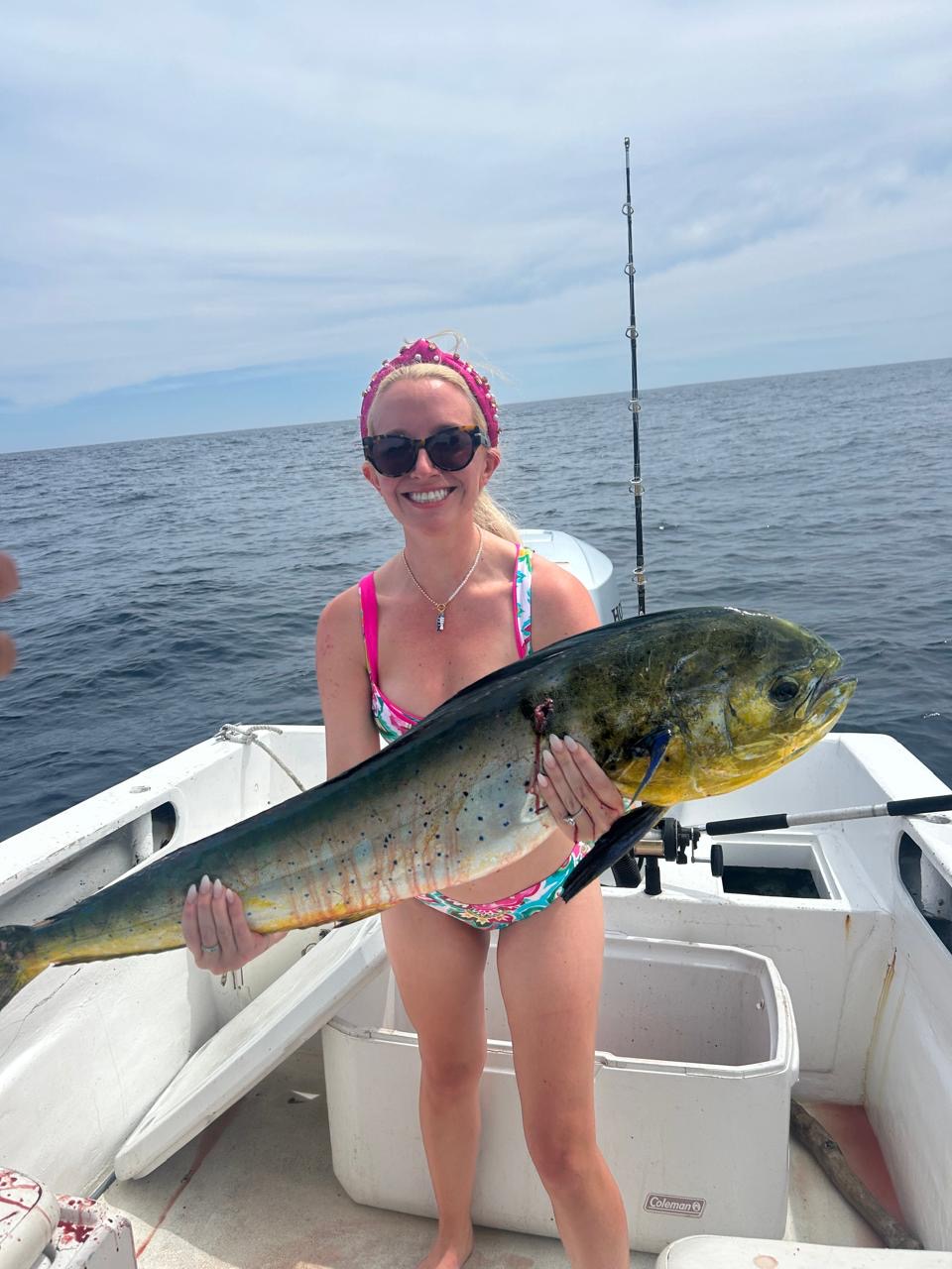 Daliken Sportfishing client with mixed catch from San José del Cabo charter trip